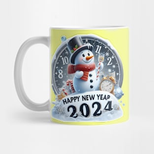 Frosty's Holiday Magic: Celebrate Christmas and Ring in the New Year with Whimsical Designs! Mug